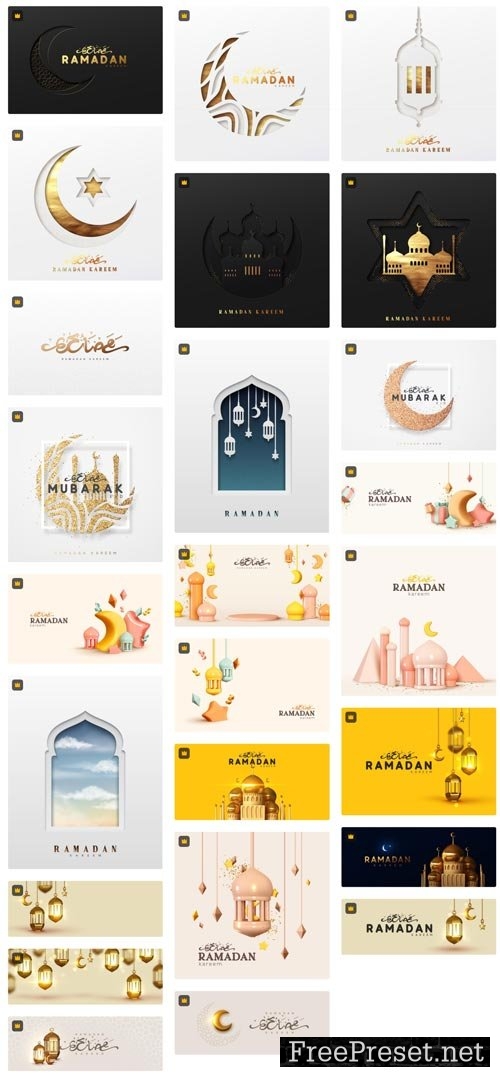 Premium Vector Collections Ramadan Kareem Xeps