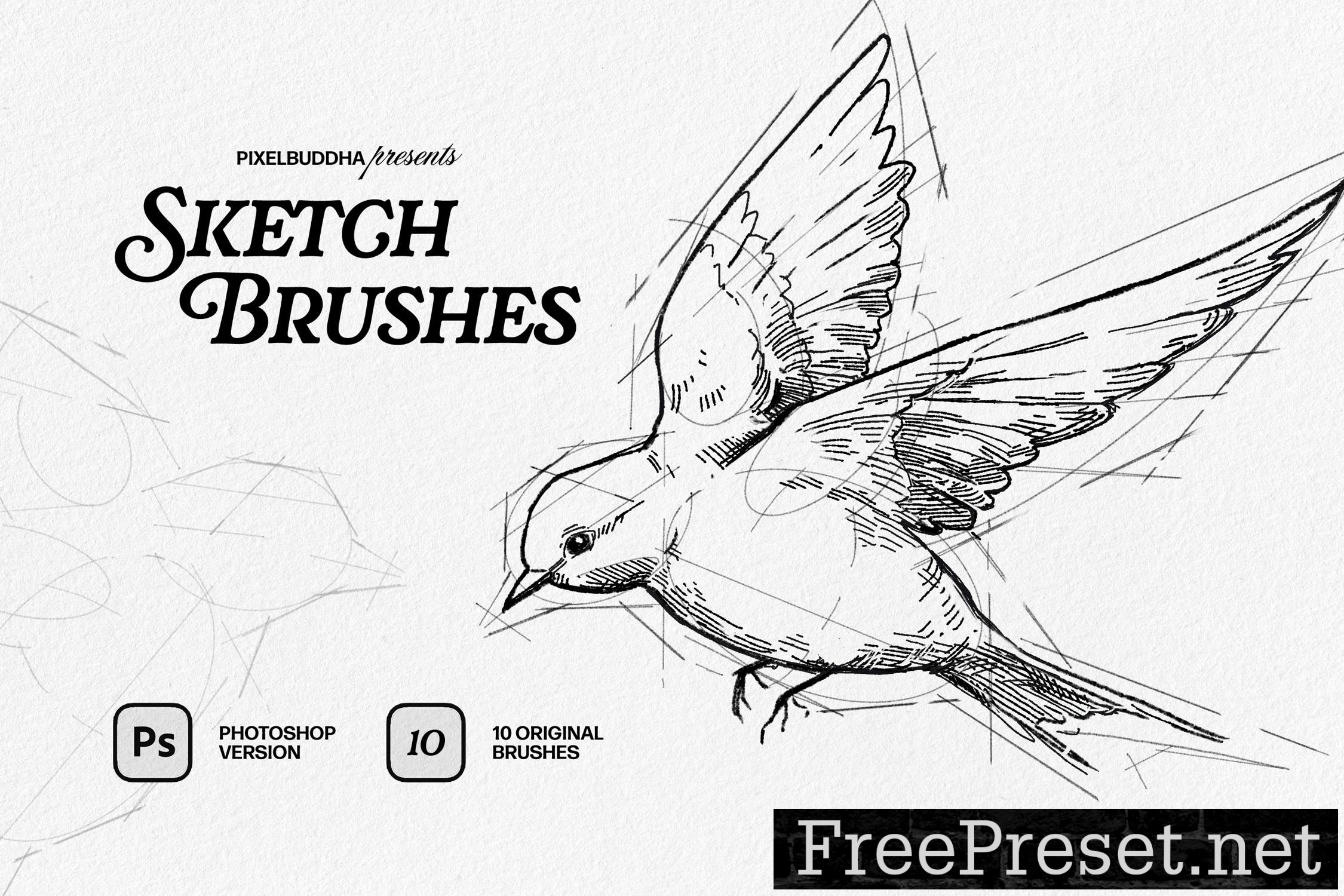 Sketcher — Sketch Brushes For Photoshop Szyg22a