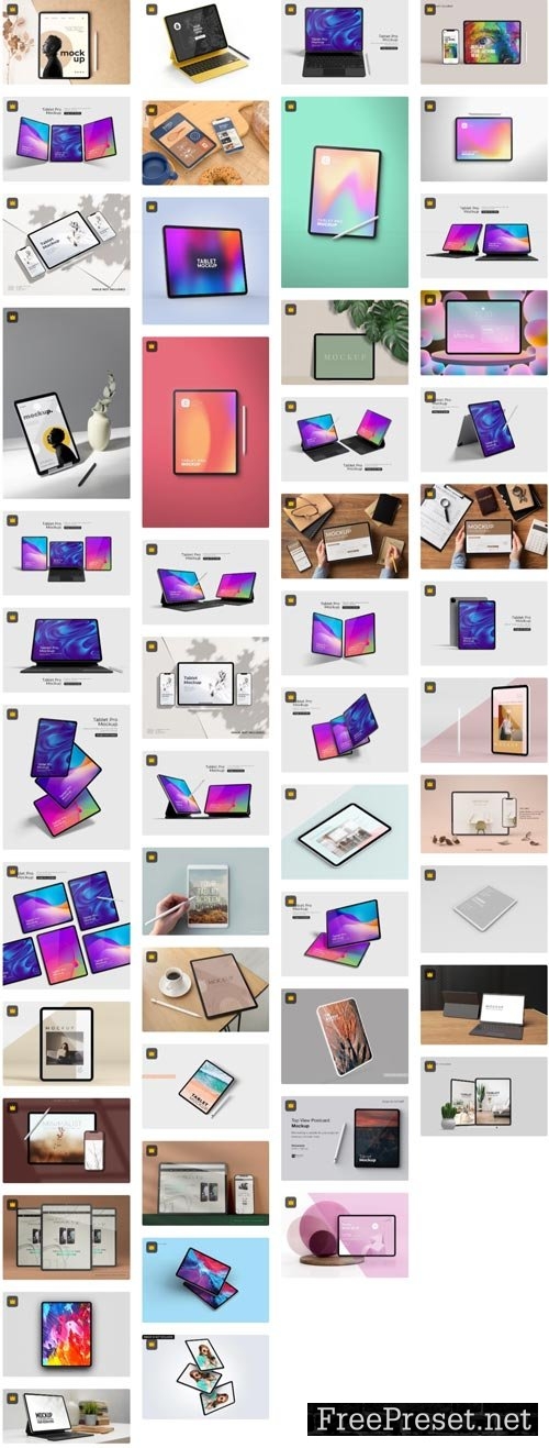 Premium Mockup Collections - Tablet Mockup - 130xPSD 2285190